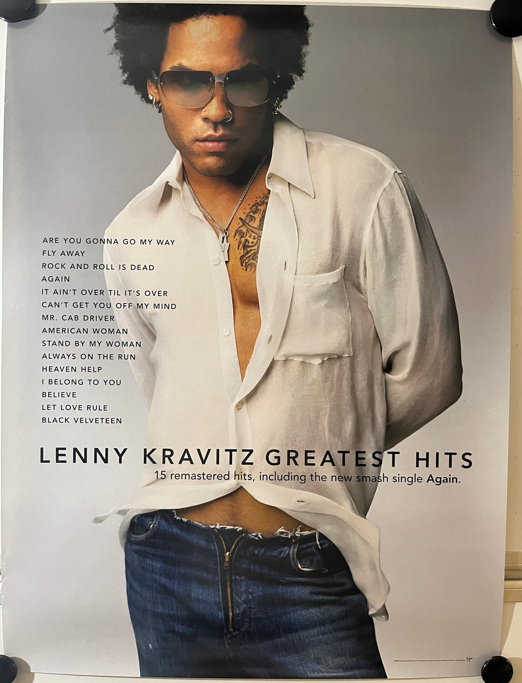 Lenny Kravitz - 18” x 24 Promotional Poster