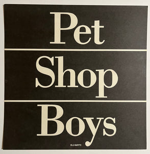 Pet Shop Boys - Double Sided Album Flat