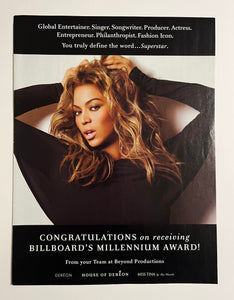 Beyonce - 8” x 11” Trade Ad