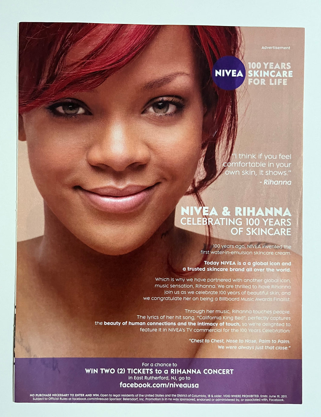 Rihanna - 8” x 11” Trade Ad