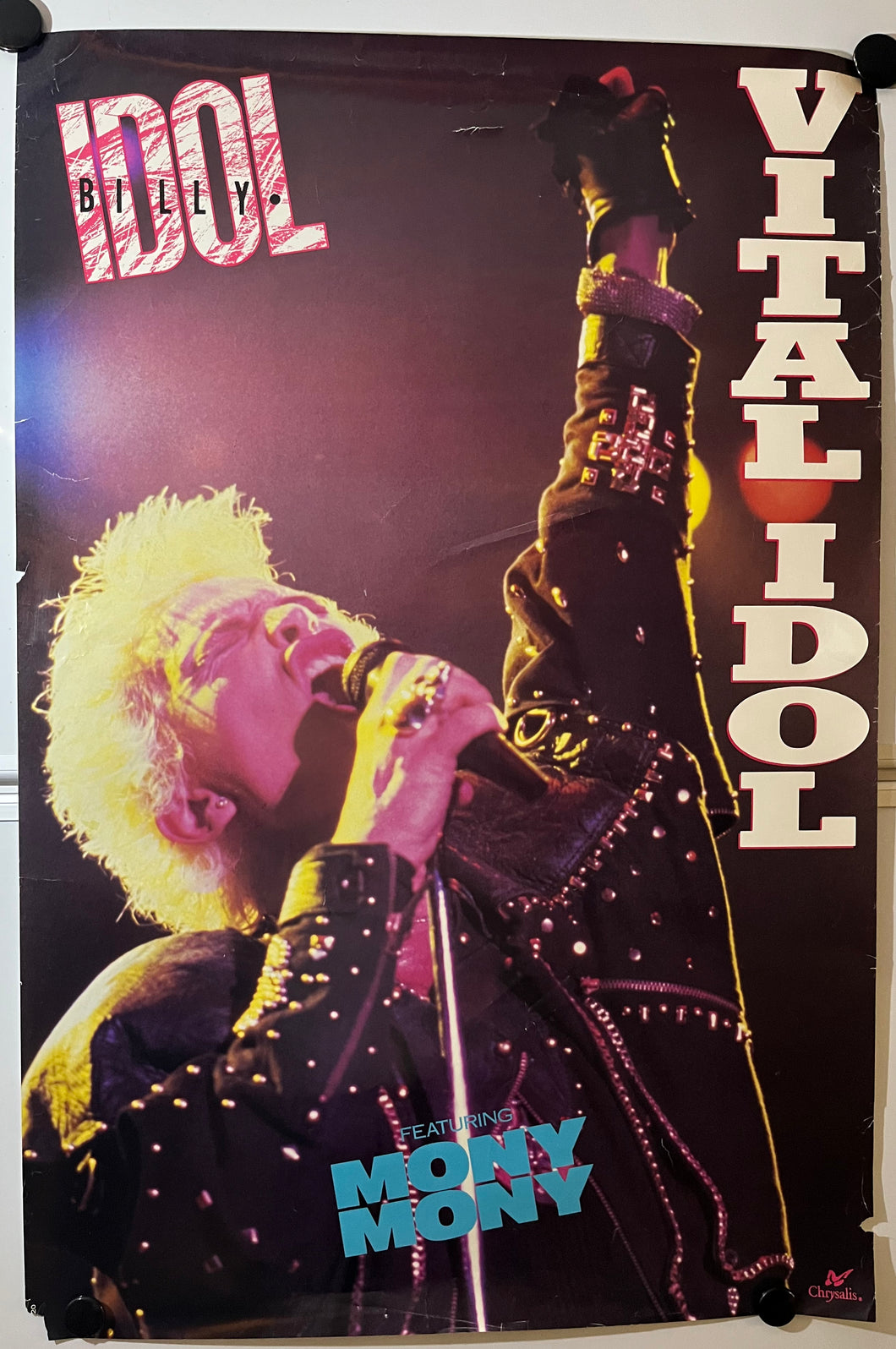 Billy Idol - 24” x 36” Promotional Poster