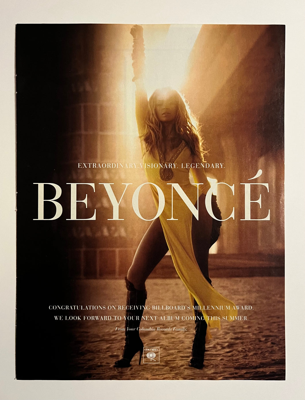 Beyonce - 8” x 11” Trade Ad