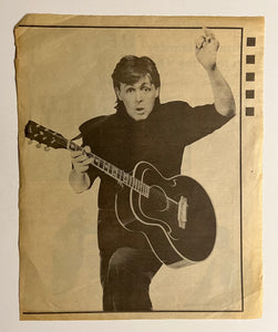 Paul McCartney - Two Page Concert Ad