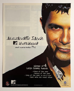 Alejandro Sanz - 11” x 13” Trade Ad