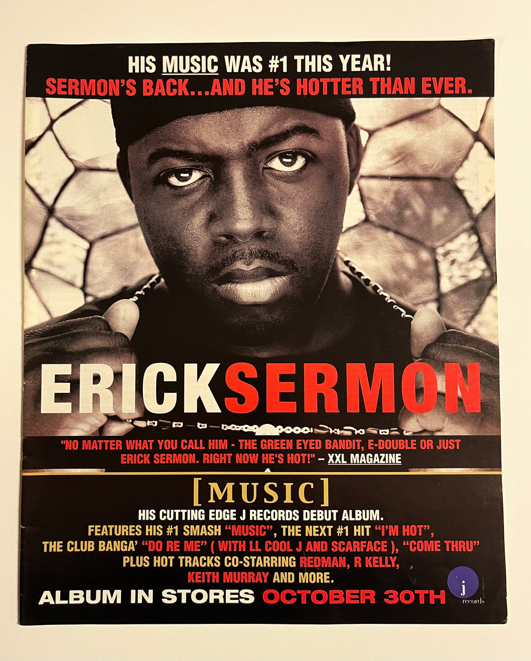 Erick Sermon - 11” x 13” Trade Ad