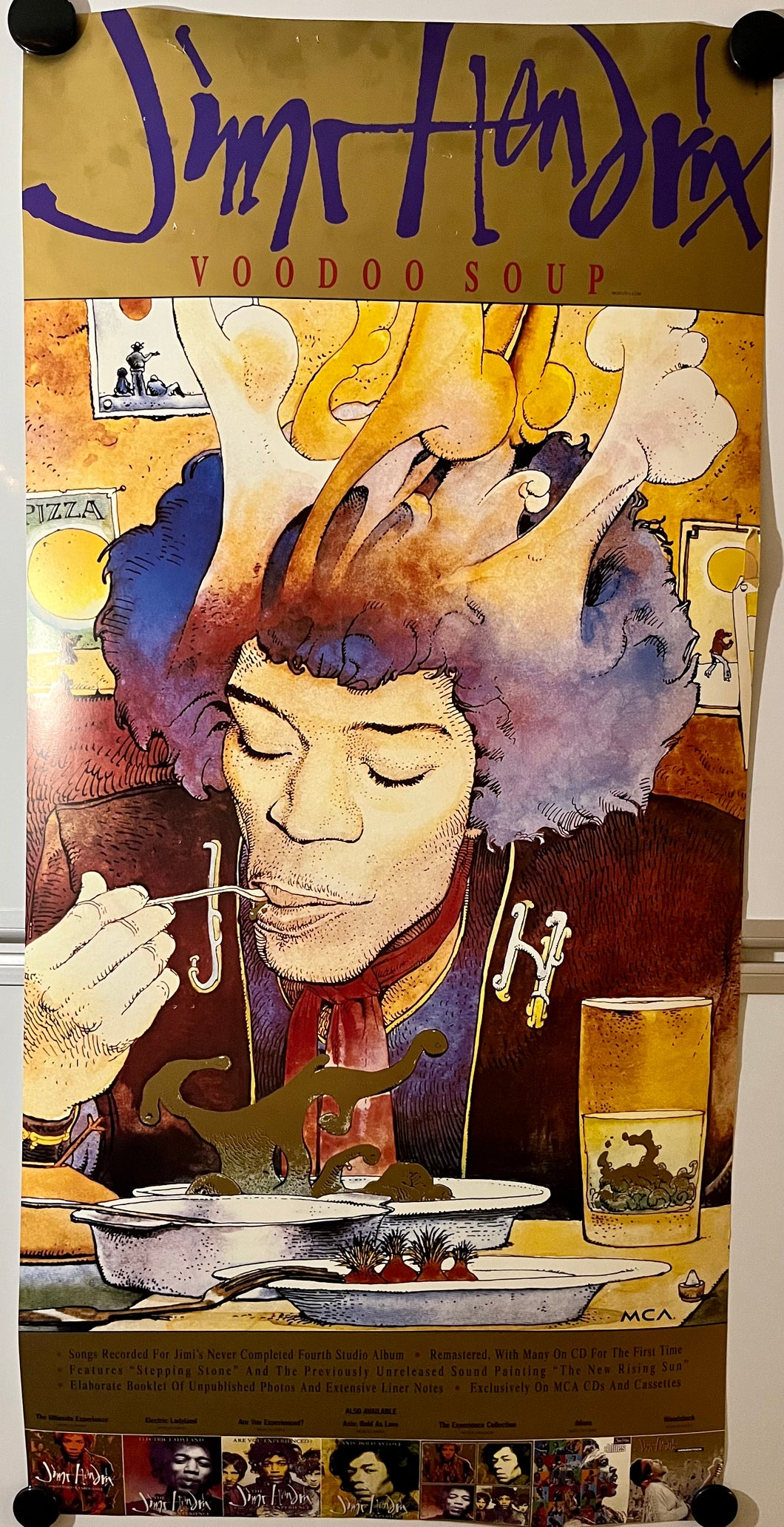 Jimi Hendrix - 17” x 36” Promotional Poster