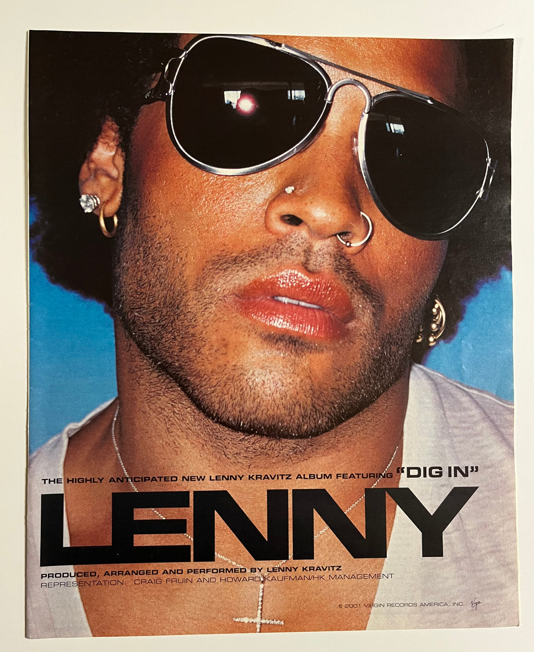 Lenny Kravitz - Set Of Two 11” x 13” Trade Ads