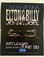 Elton John Billy Joel - 11” x 13” Trade Ad