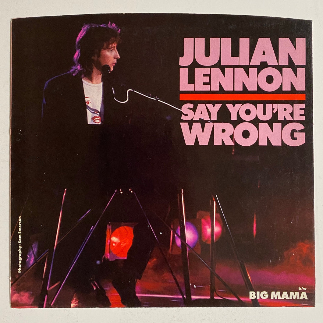 Julian Lennon - 7” Picture Sleeve Only (no record)