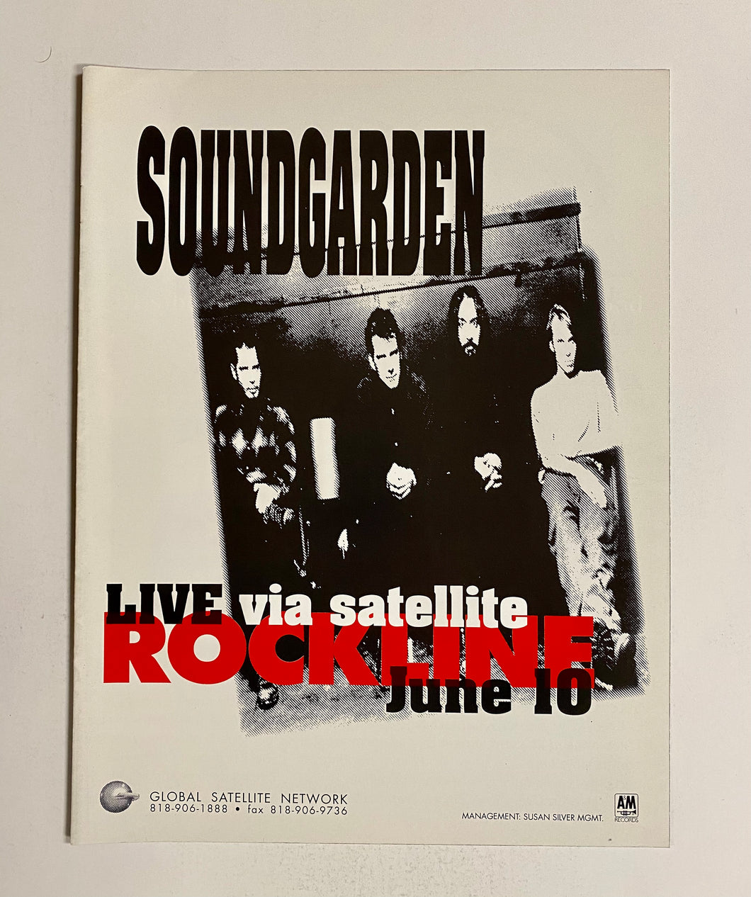 Soundgarden - 8 1/2” x 11” Trade Ad #1