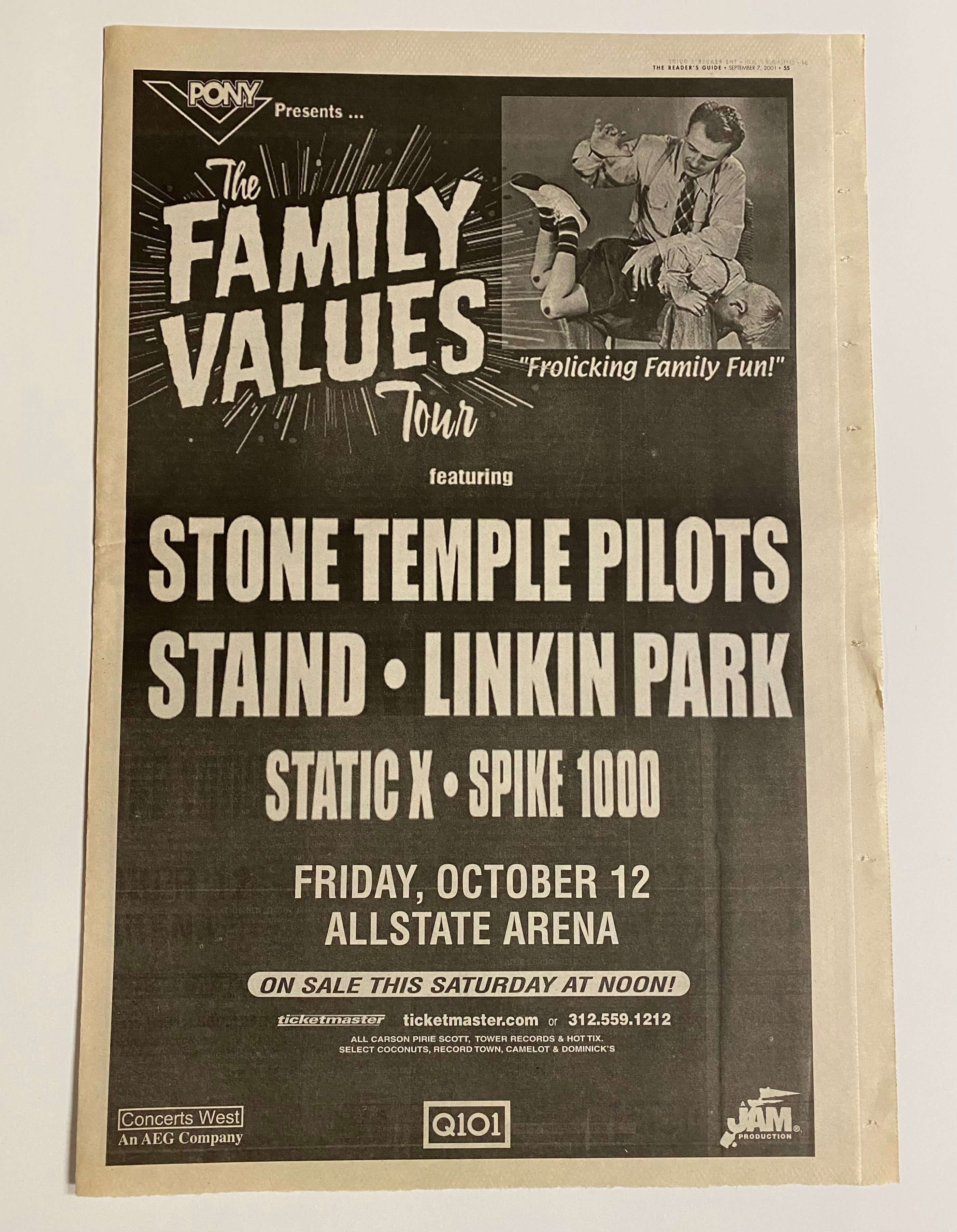 Family Values - Concert Ad – Midwest Music Collectibles