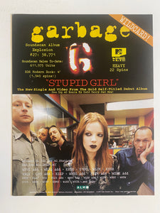 Garbage - 8 1/2” x 11” Trade Ad #2