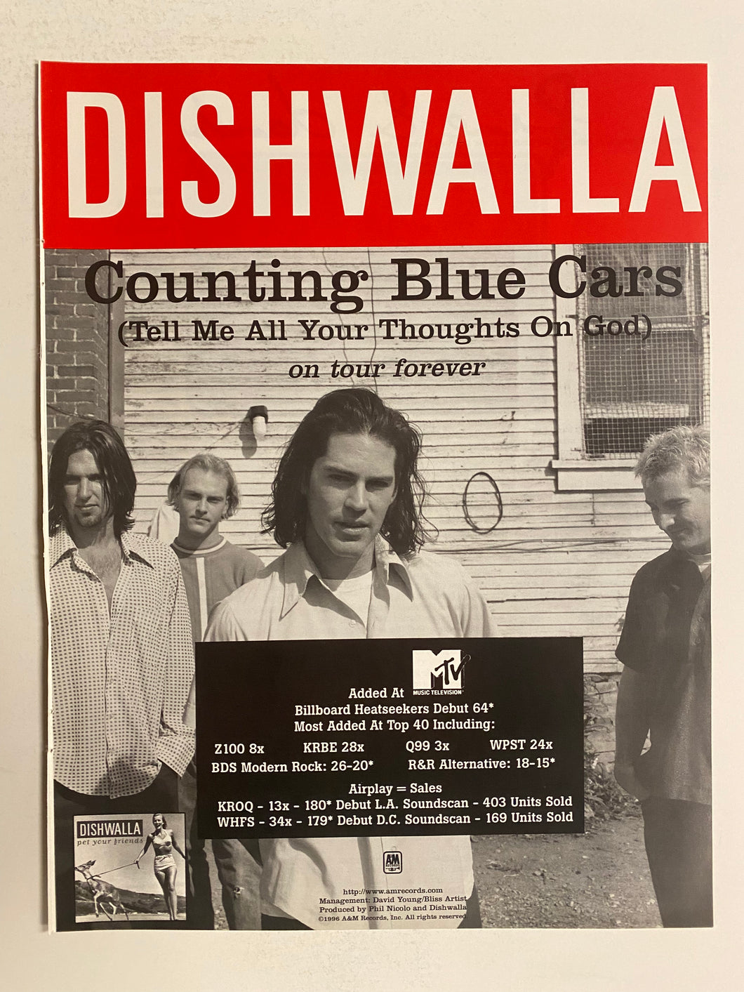 Dishwalla - 8 1/2” x 11” Trade Ad #3