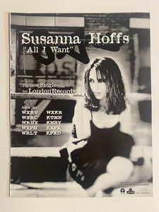 Susanna Hoffs - 8 1/2” x 11” Trade Ad