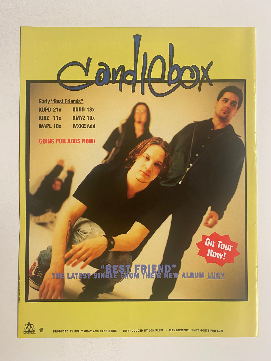 Candlebox - 8 1/2” x 11” Trade Ad