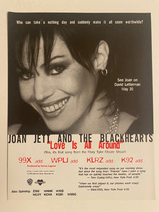 Joan Jett - 8 1/2” x 11” Trade Ad #2