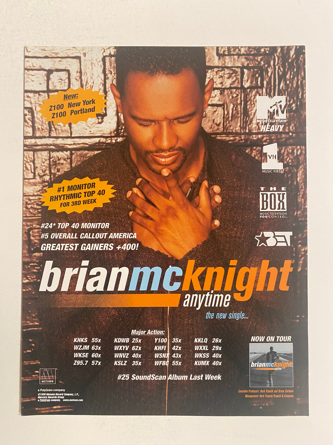 Brian McKnight - 8 1/2” x 11” Trade Ad