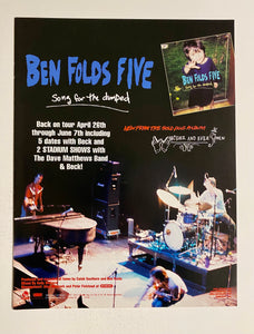 Ben Folds Five - 8 1/2" x 11" Trade Ad #2