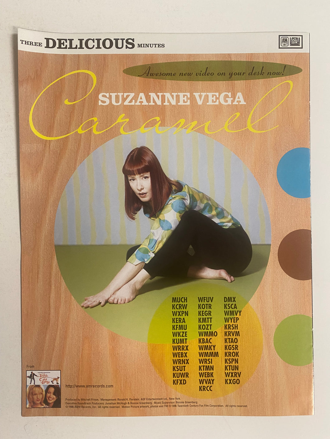 Suzanne Vega - 8 1/2” x 11” Trade Ad #3