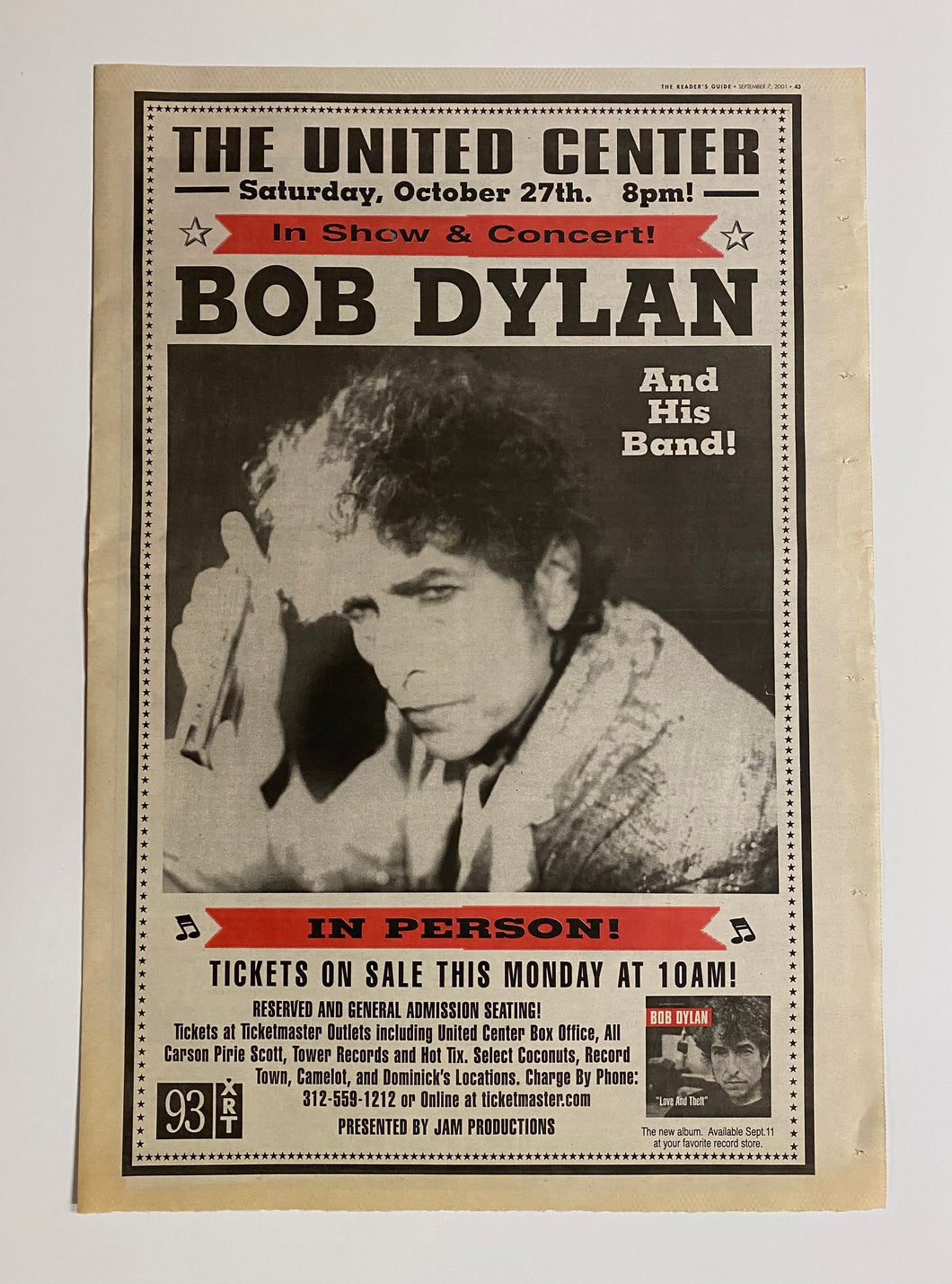 Bob Dylan - Concert Ad