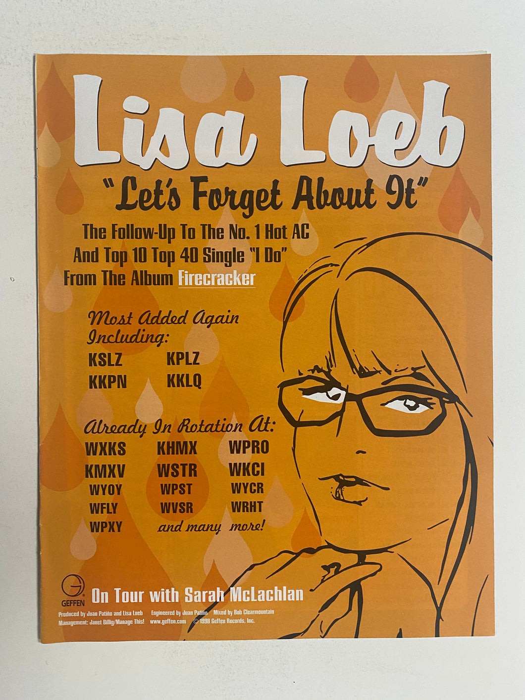 Lisa Loeb - 8 1/2” x 11” Trade Ad #1