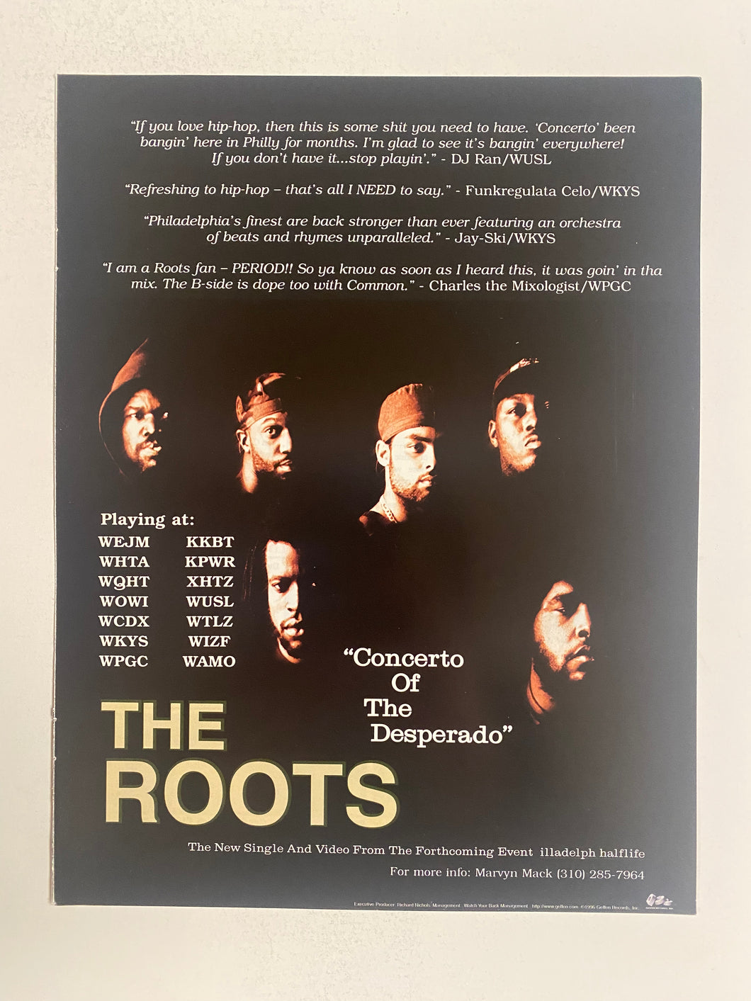 Roots - 8 1/2” x 11” Trade Ad #2