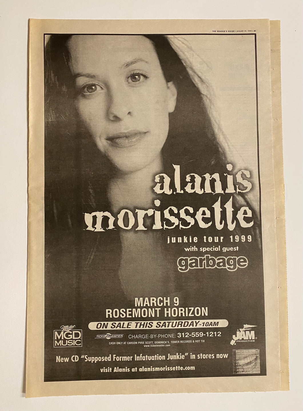 Alanis Morissette - Concert Ad