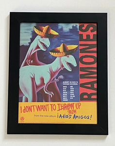 Ramones - 8 1/2" x 11" Framed Trade Ad
