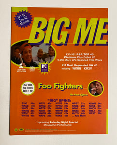 Foo Fighters - 8 1/2" x 11" Trade Ad #2