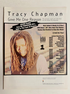 Tracy Chapman - 8 1/2” x 11” Trade Ad #5