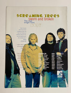 Screaming Trees - 8 1/2" x 11" Trade Ad #1