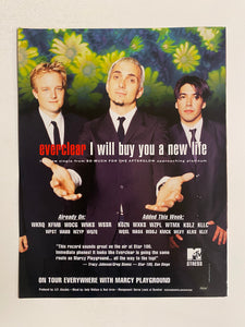 Everclear - 8 1/2” x 11” Trade Ad #2