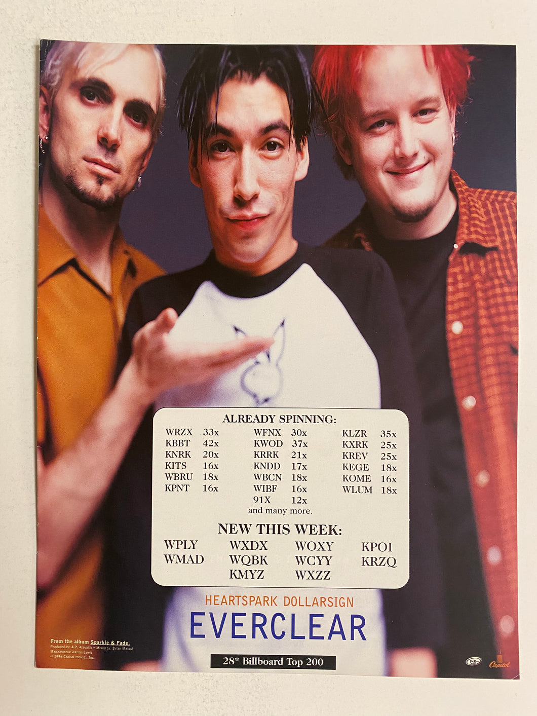 Everclear - 8 1/2” x 11” Trade Ad #7