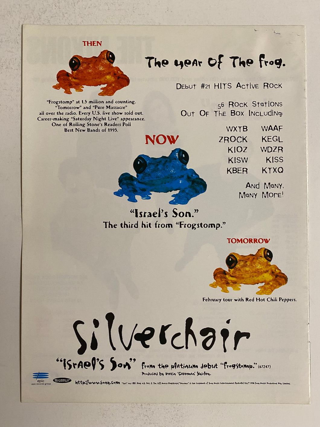 Silverchair - 8 1/2” x 11” Trade Ad #2