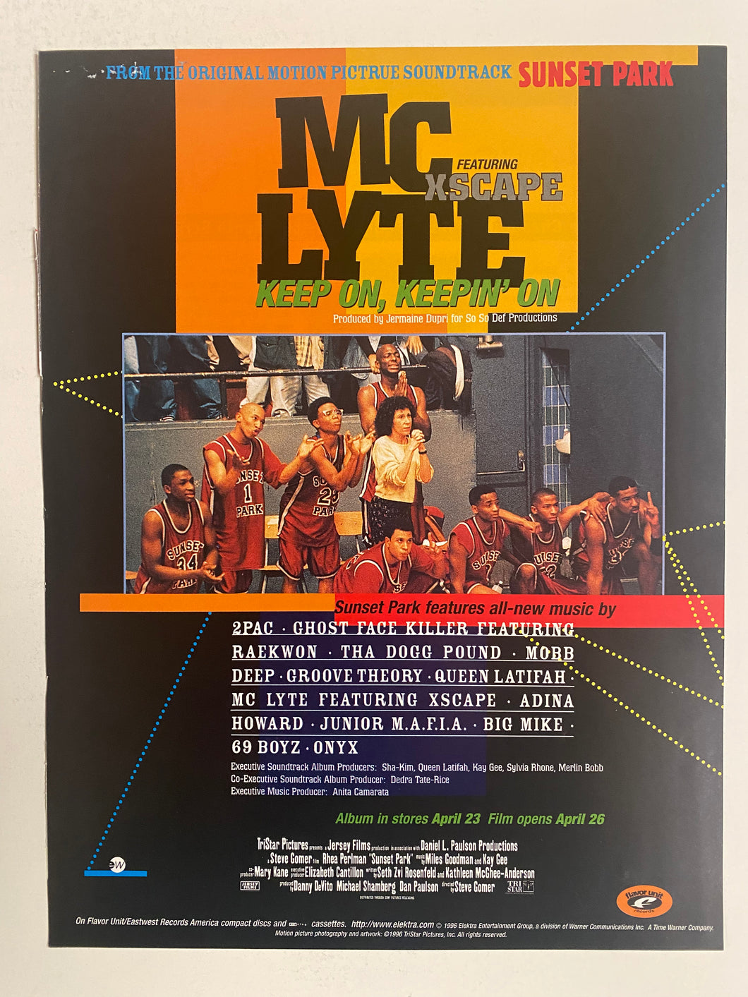 MC Lyte - 8 1/2” x 11” Trade Ad