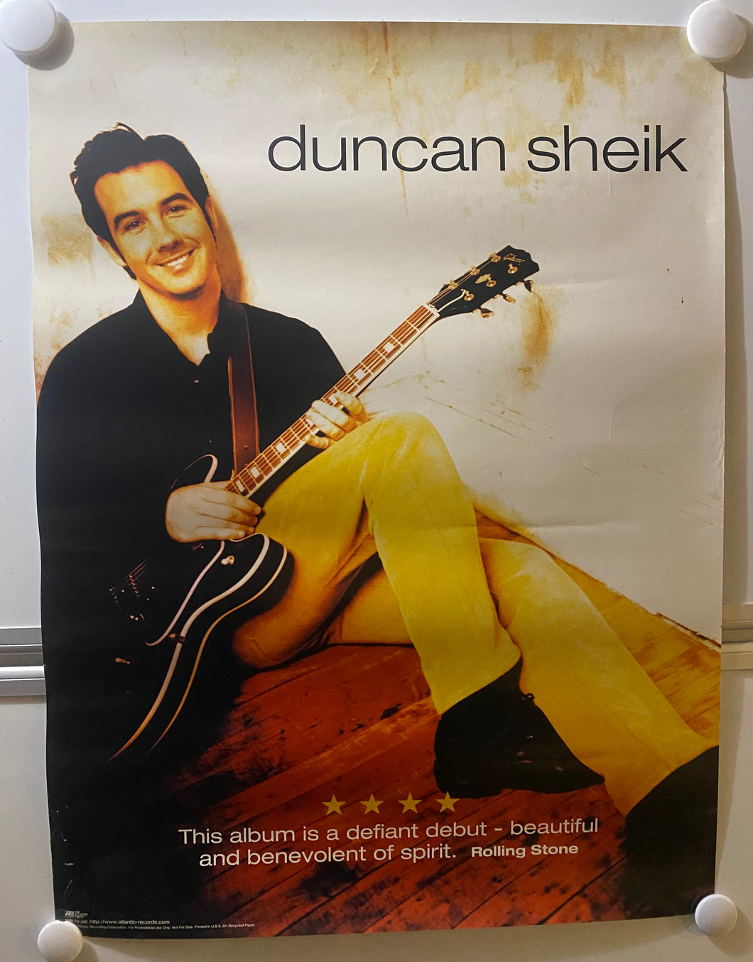 Duncan Sheik - 18” x 24” Promotional Poster