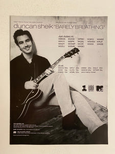 Duncan Sheik - 8 1/2” x 11” Trade Ad #1