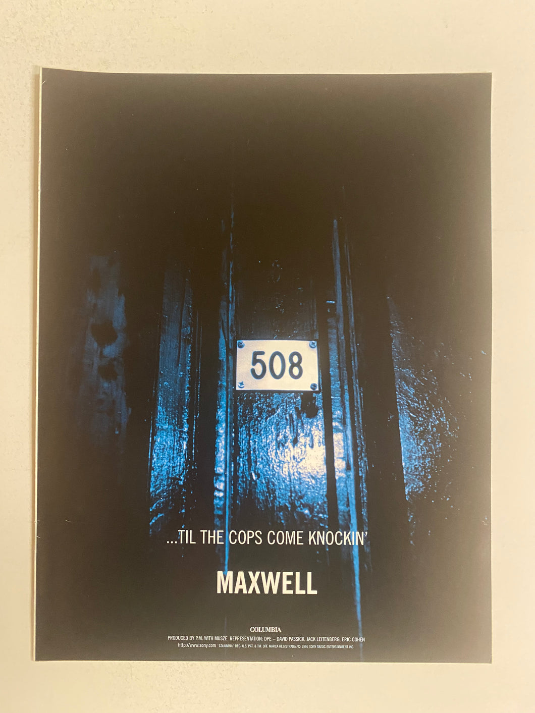 Maxwell - 8 1/2” x 11” Trade Ad #1