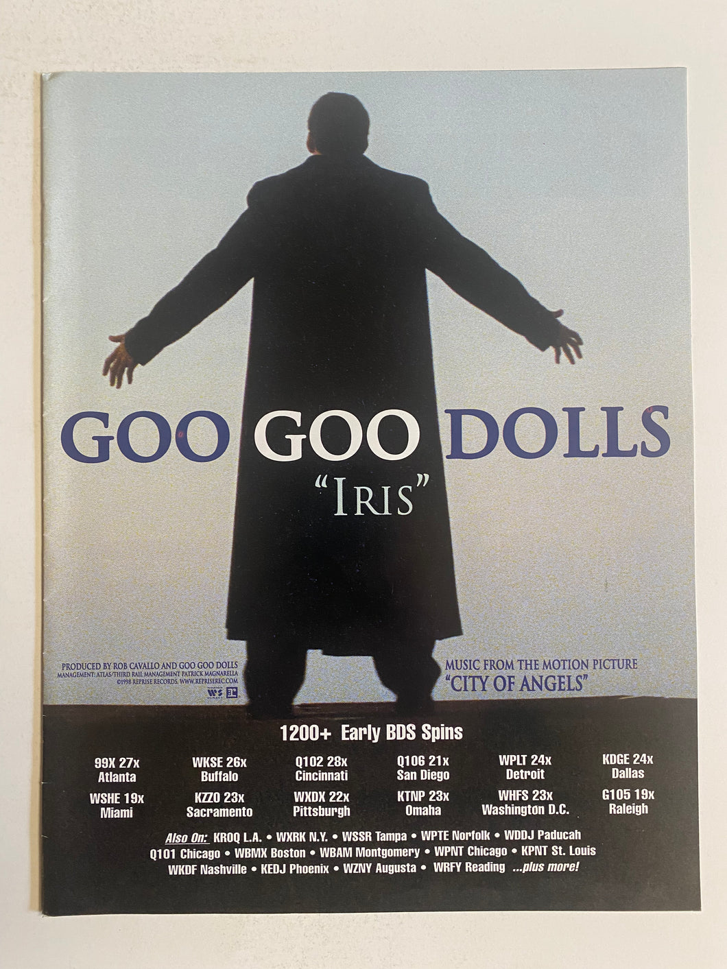 Goo Goo Dolls - 8 1/2” x 11” Trade Ad #1