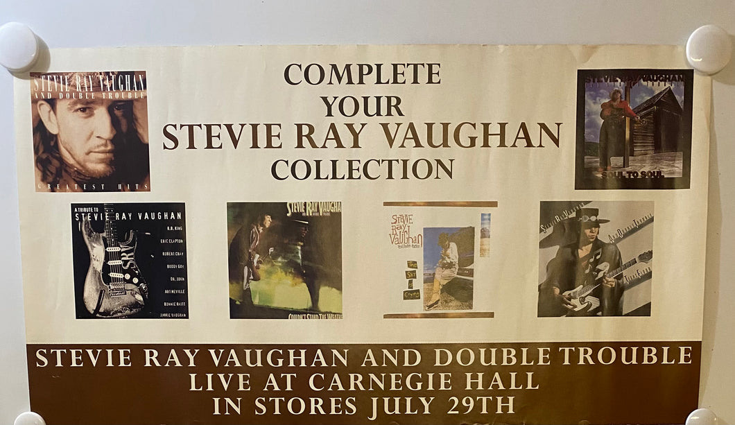 Stevie Ray Vaughan  - 13” x 24” Promotional Poster