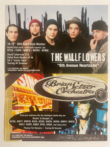 Wallflowers / Brian Setzer - 8 1/2” x 11” Trade Ad