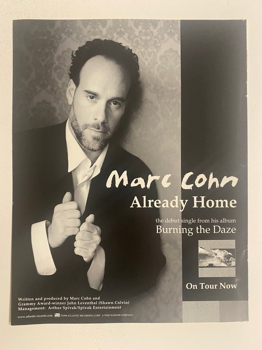 Marc Cohn - 8 1/2” x 11” Trade Ad