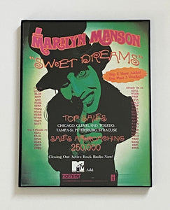 Marilyn Manson - 8 1/2 x 11" Framed Trade Ad