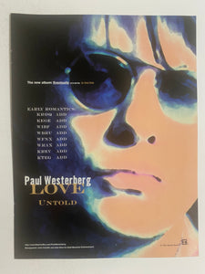 Paul Westerberg - 8 1/2” x 11” Trade Ad #1