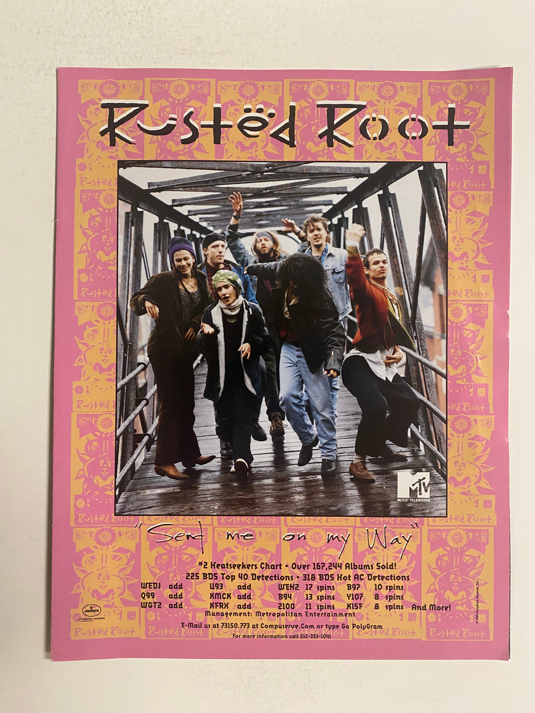 Rusted Root - 8 1/2” x 11” Trade Ad #1