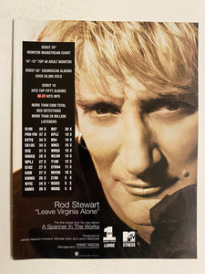 Rod Stewart - 8 1/2” x 11” Trade Ad