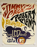 Jimmy Page & Robert Plant - 18” x 22” Promotional Poster