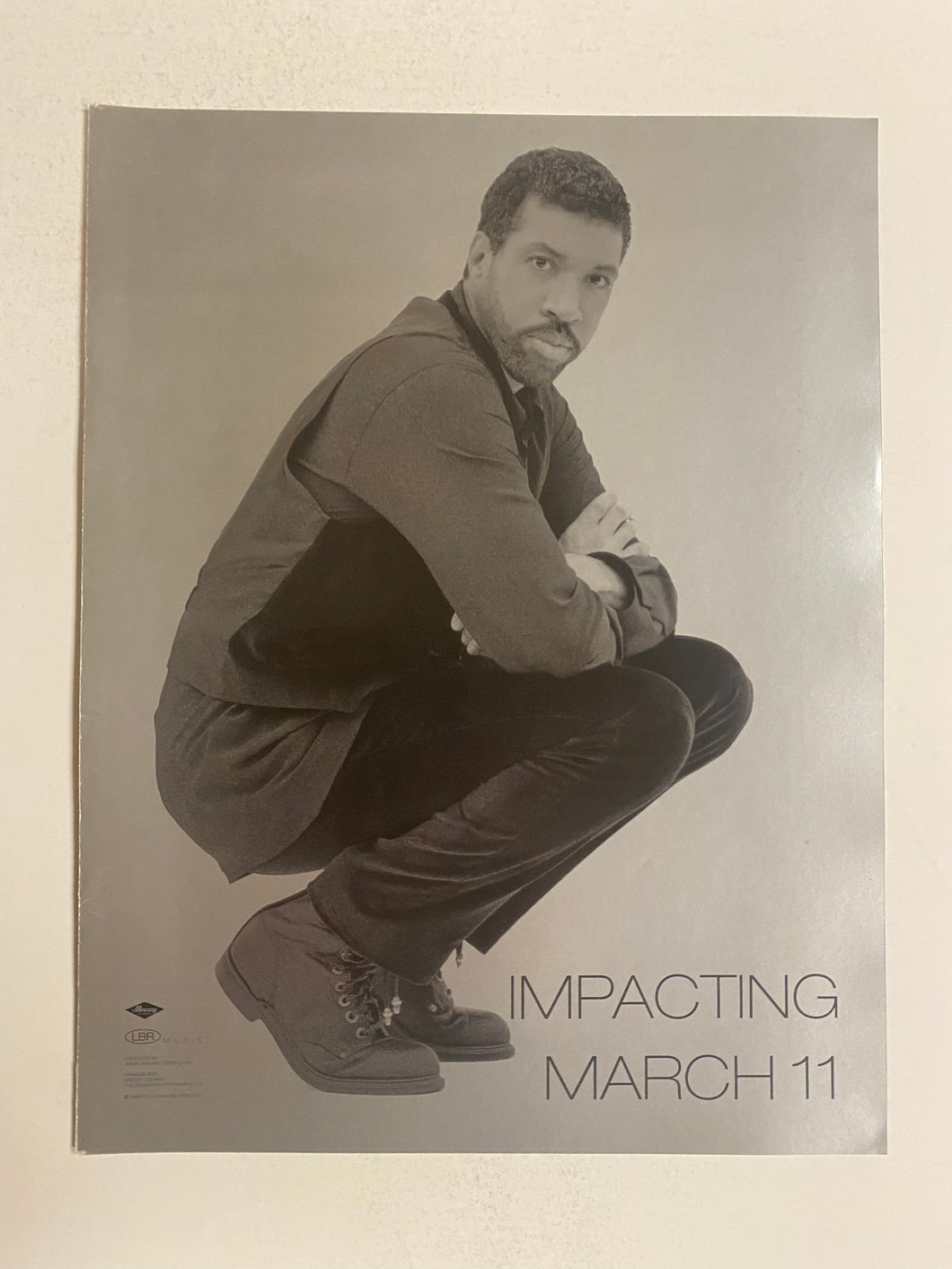 Lionel Richie - 8 1/2” x 11” Trade Ad #1