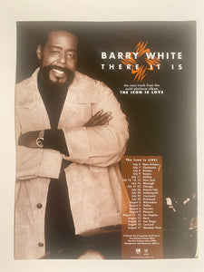 Barry White - 8 1/2” x 11” Trade Ad