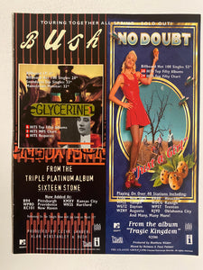 Bush / No Doubt - 8 1/2” x 11” Trade Ad #4